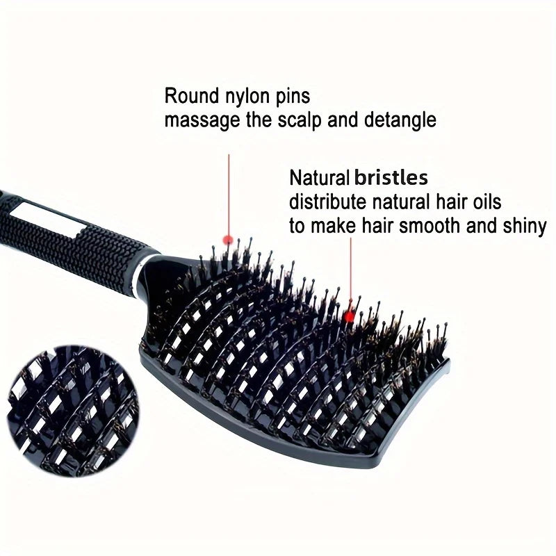 1Pc Magic Scalp Massage Hair Brush – Professional Detangler for Wet, Curly Hair